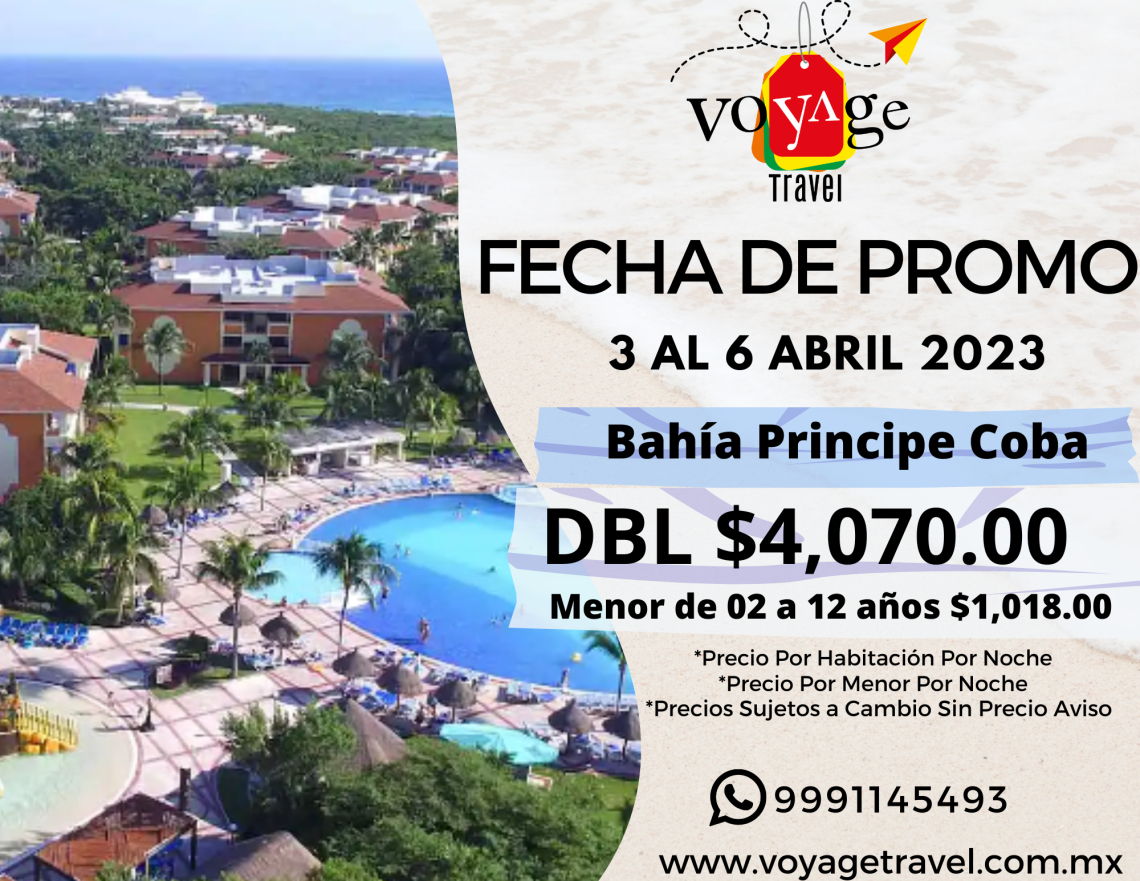 HOTEL GRAND BAHIA PRINCIPE COBA - 13 AL 16 SEP
